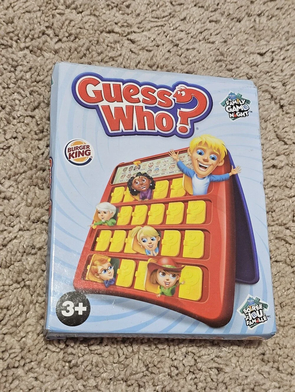 New! Vintage Burger King 2011 Hasbro Guess Who Game Kid's Club Toy